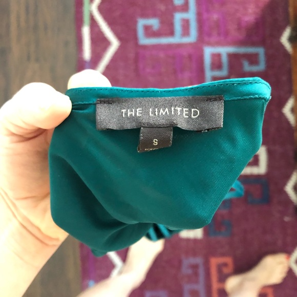 The Limited one shoulder silky teal romper - Picture 5 of 7